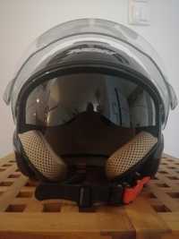 Capacete Jet NOX Preto tamanho M/L