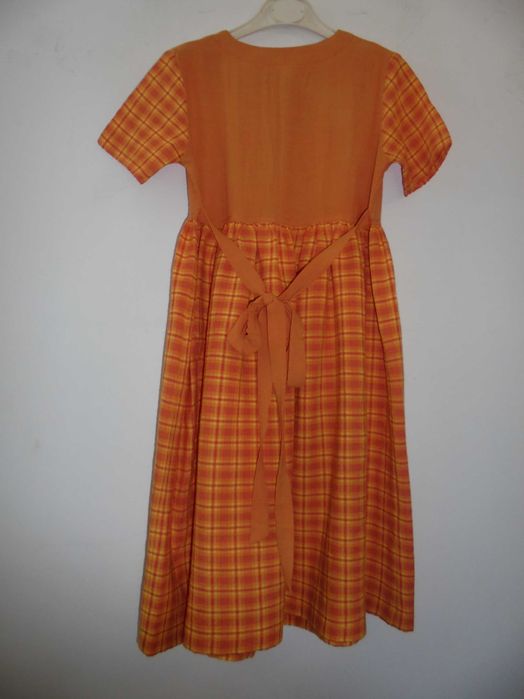 vestido de menina cor laranja