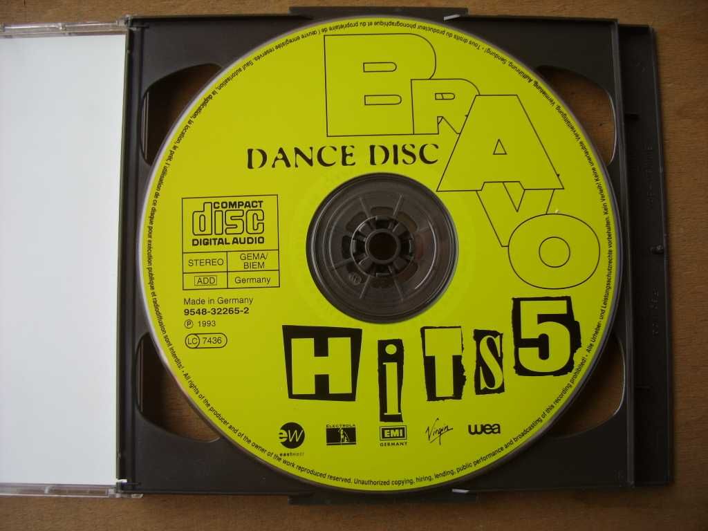52. Dance  CD.; BRAVO HITS 5--2 cd,  1993 rok.