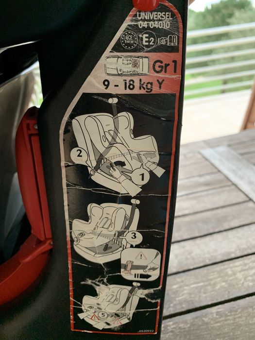 Cadeira Auto Grupo 1 (dos 9 aos 18kg) da marca Bébé Confort