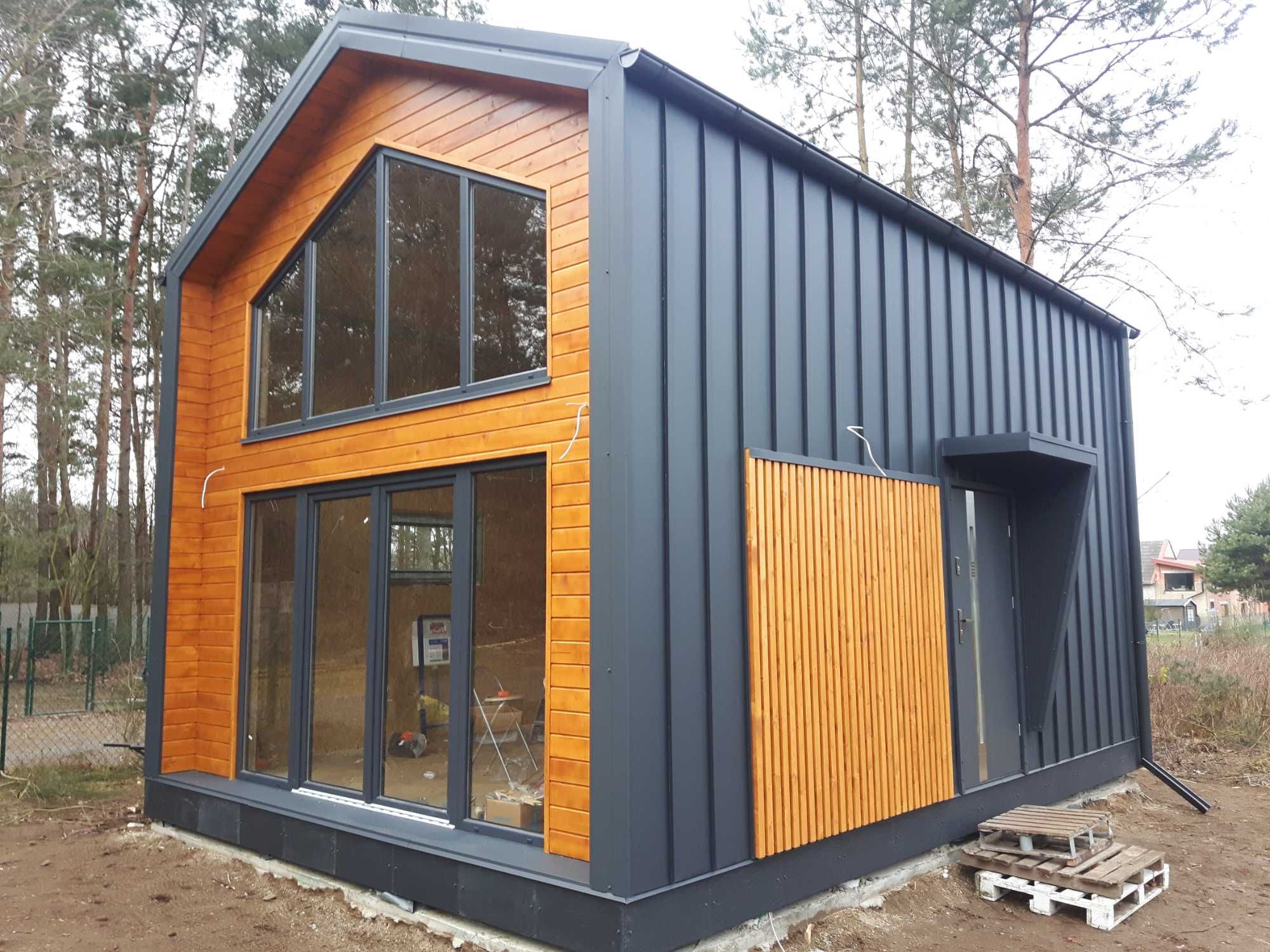 Domek 60m2 do samodzielnego montażu PANELE SIP podocinane SIP-POL