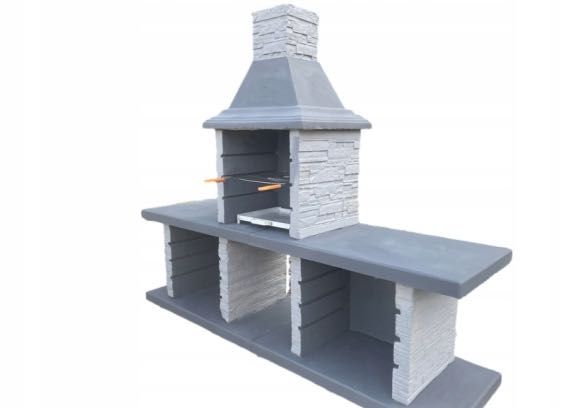 grill betonowy z blatem roboczym - kamień rzymski + klej gratis