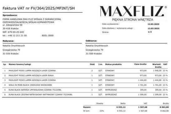 Підвісний світильник MaxLight Laxer P0502 білий