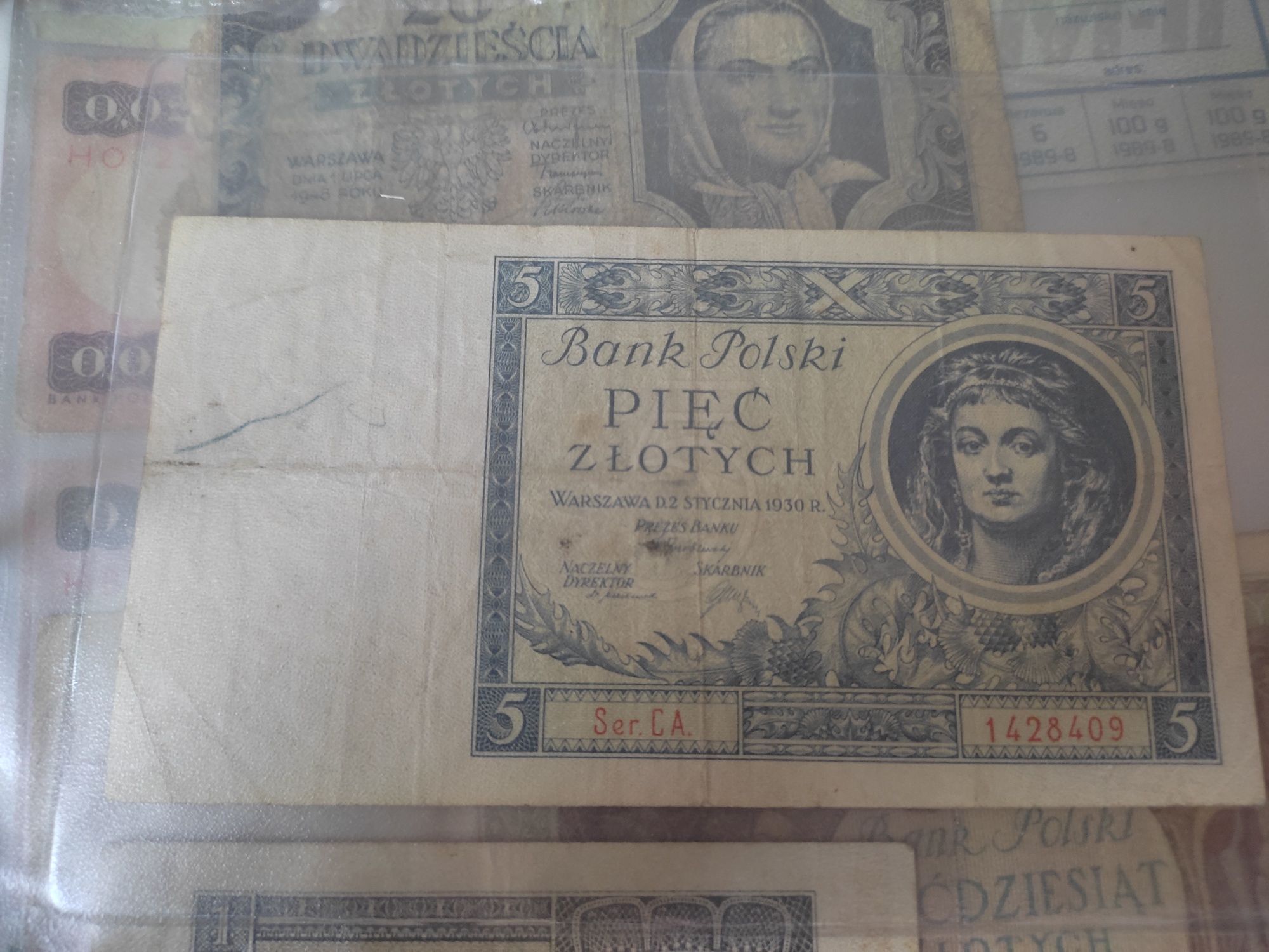 Banknot Polska 5 zł 1930r.