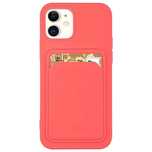 Silikonowe etui Card Case z kieszonką na kartę do iPhone 11 Pro - kora