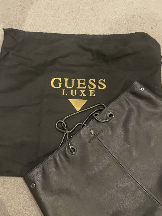 Shopper bag torebka GUESS LUXE skóra naturalna