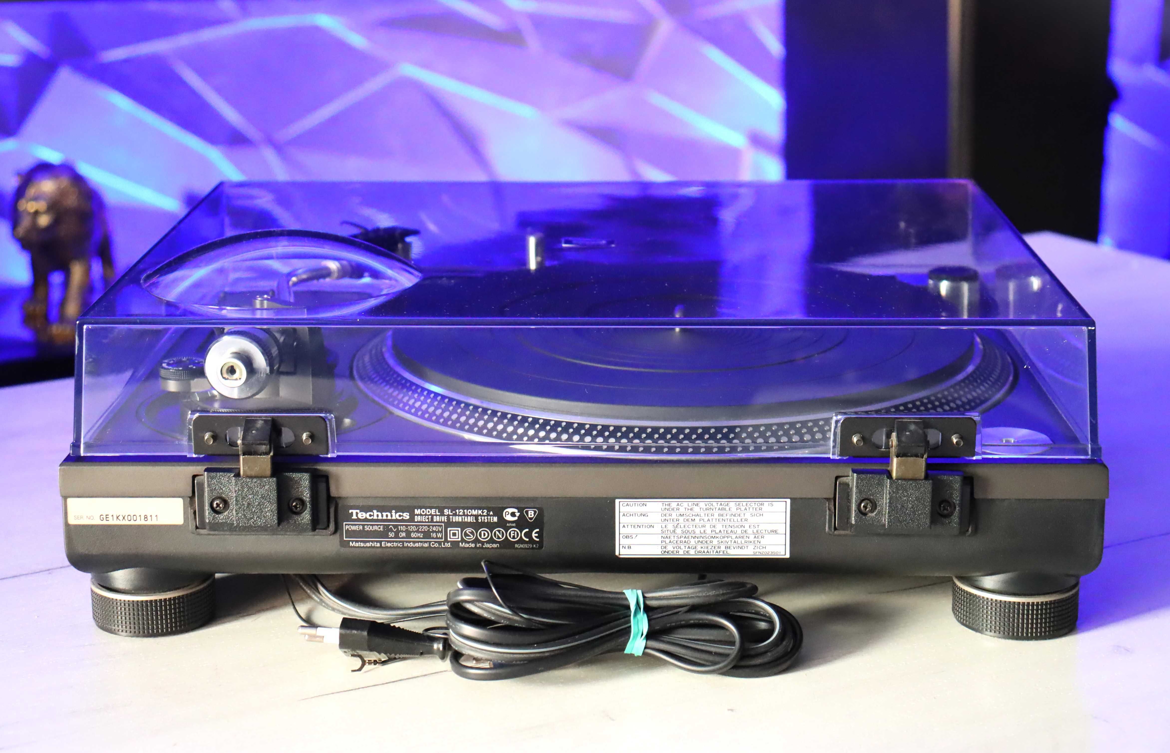 Piękny Technics SL-1210MK2 Audio Technica Gwarancja 1200
