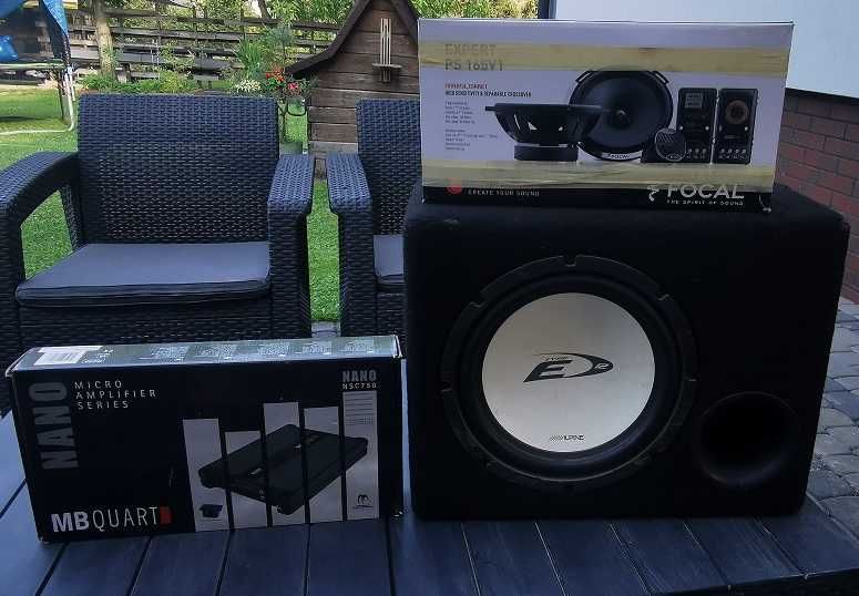 Car Audio zestaw: Focal, Alpine, MB Quart