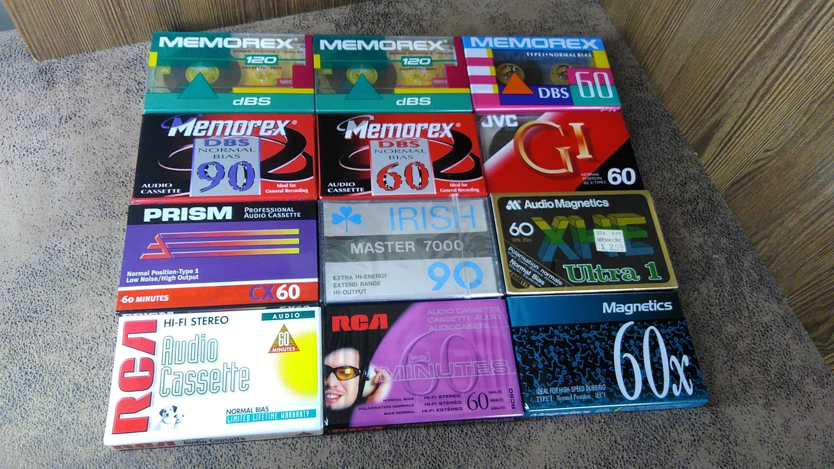 Аудіо касети Memorex. RCA.Iris і ін. запаковані