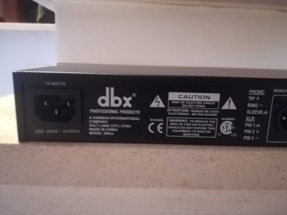 DBX 266 XS - compressor e gate