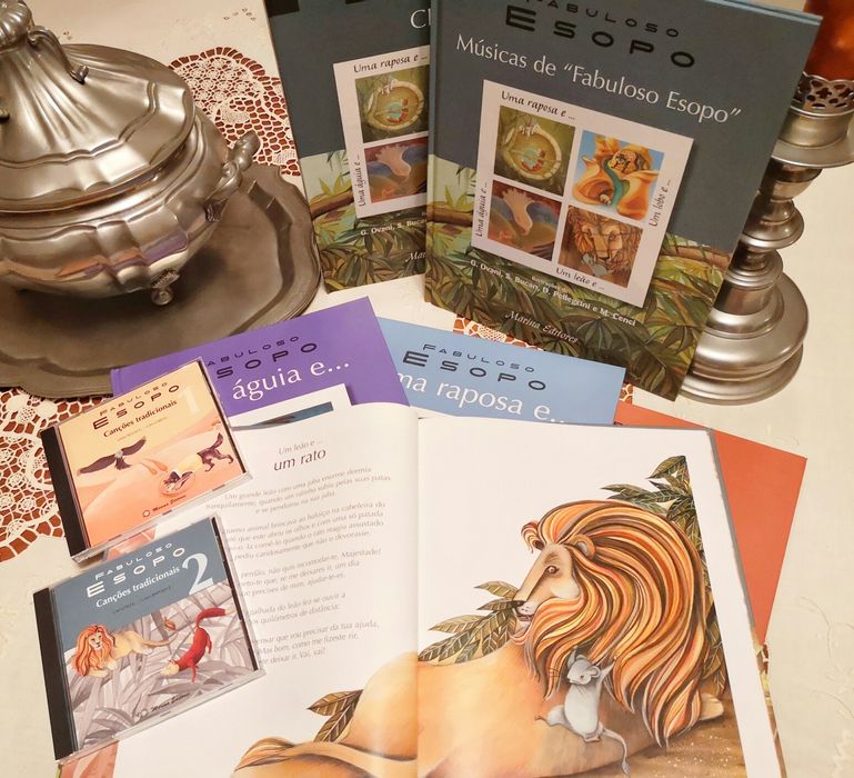 Fabuloso Esopo - livros didático infantil - completo e nova