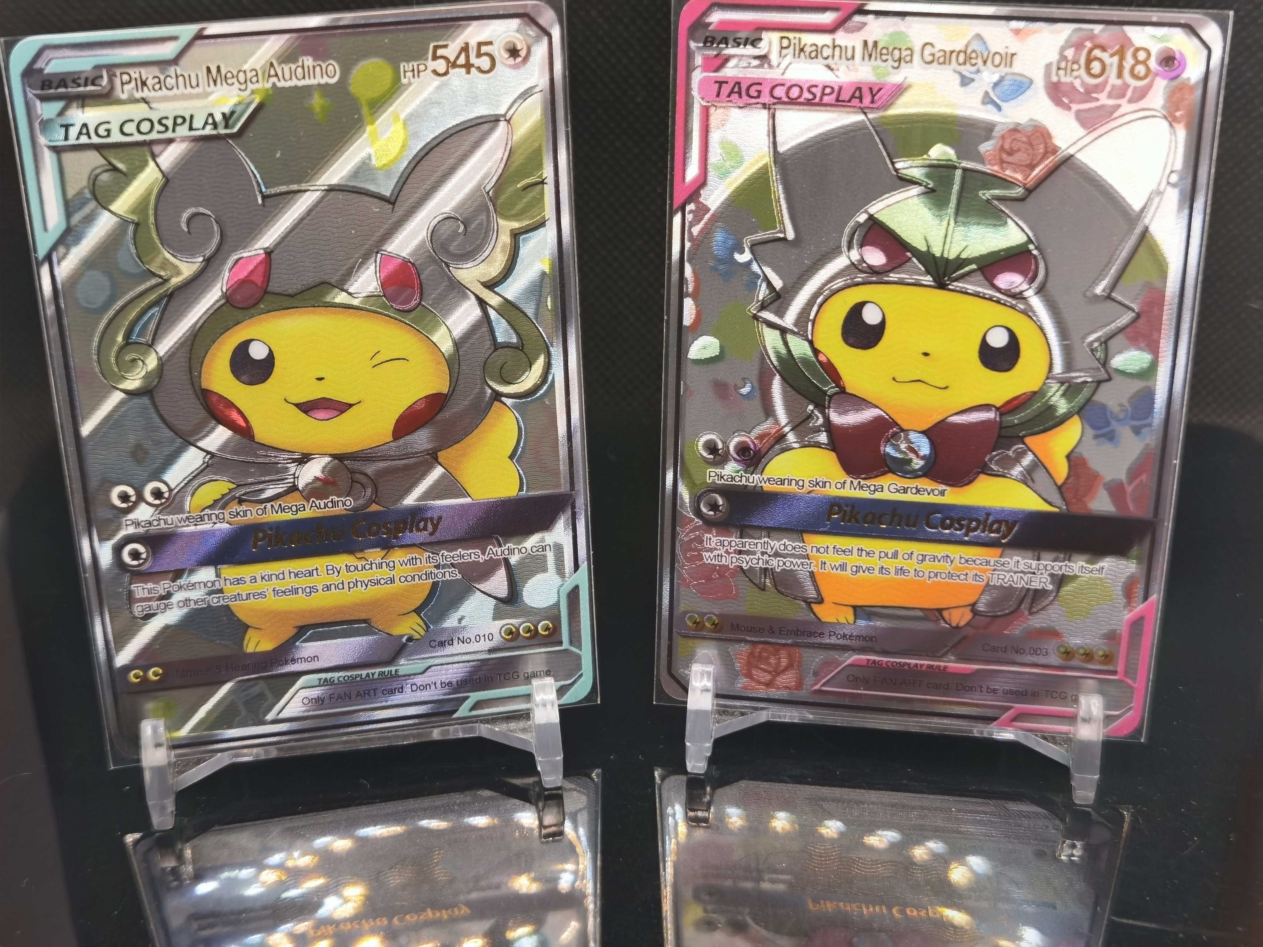 Cartas Pikachu Cosplay Customizadas