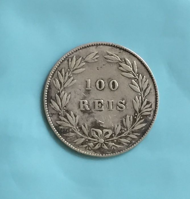 100 réis 1876 - D. Luiz I - prata