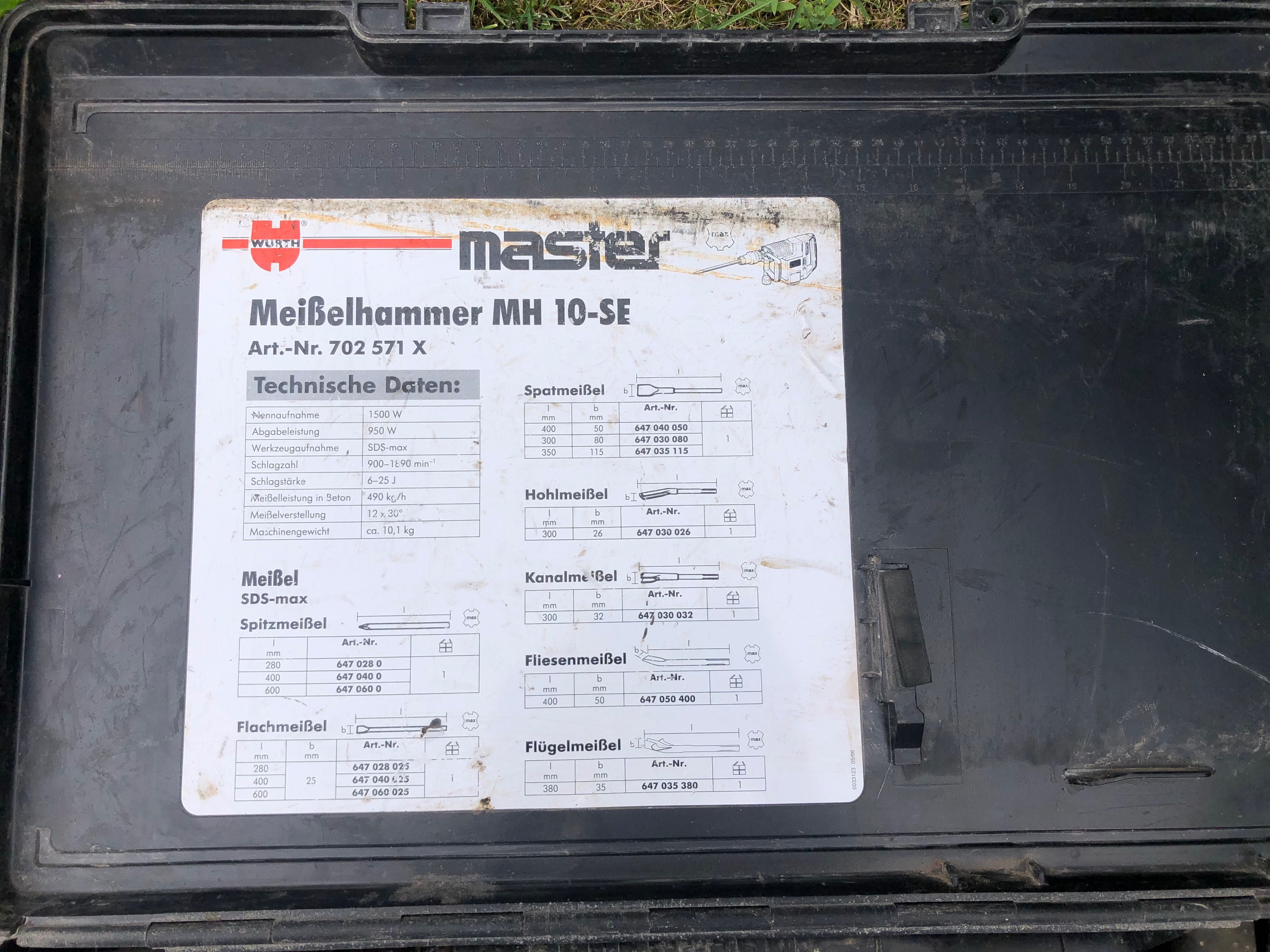 Młot Wurth Master MH 10-SE