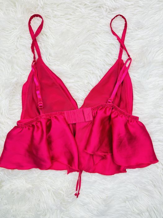 Biustonosz miękki top satynowy XS/S 34/36 różowy Primark
