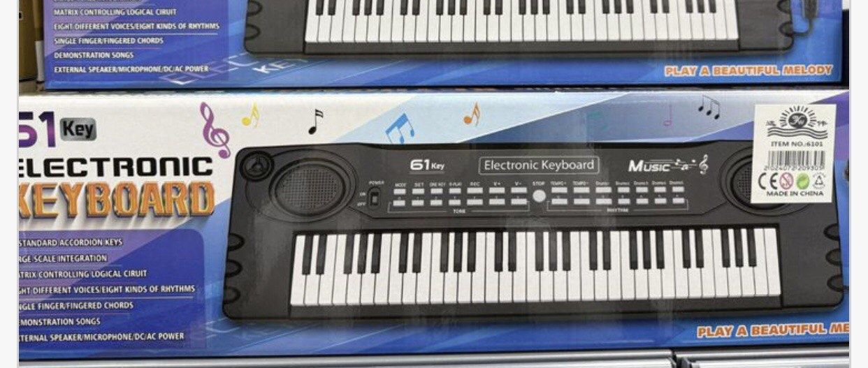 Grający elektryczny keyboard dla dzieci