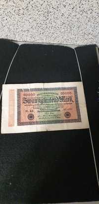Banknot 20000 marek 1923 rok.