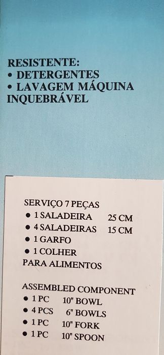 Saladeiras em madeiras com talher de servir inquebrável (Novas)