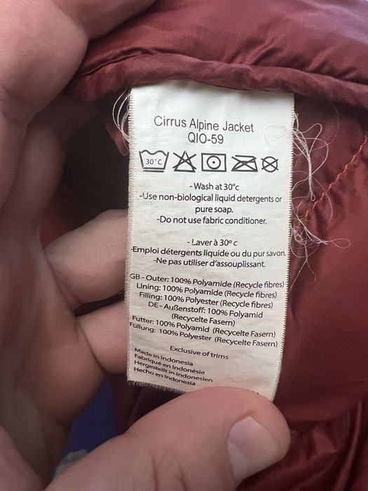 Зимова куртка rab  cirrus alpine size xl