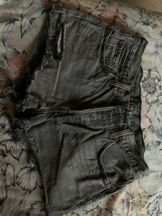 Calções de ganga pretos Levi’s 501