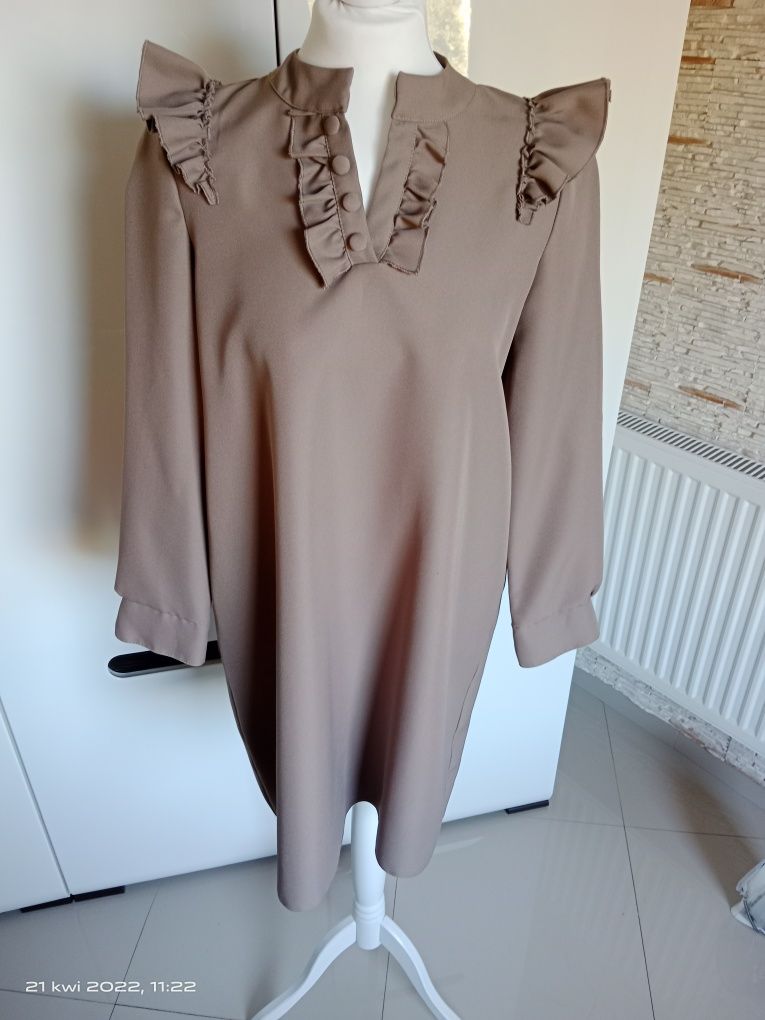 Sukienka brązowa