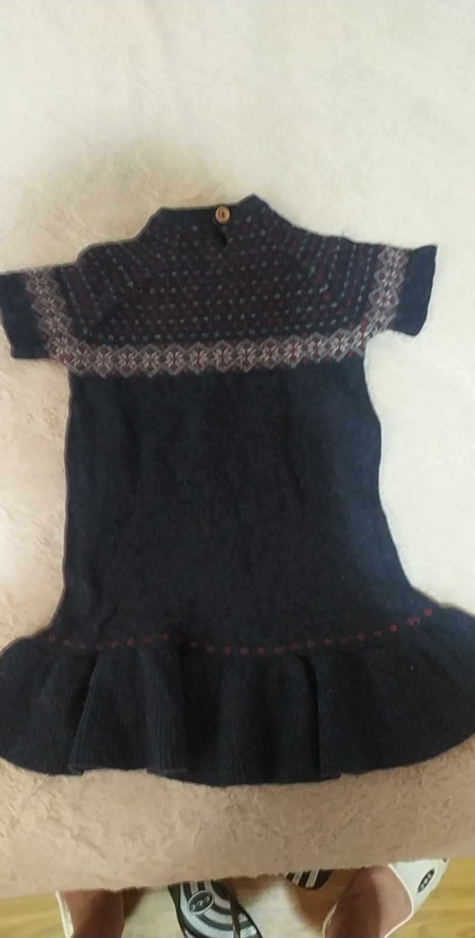 Vestido em malha 3/4 anos