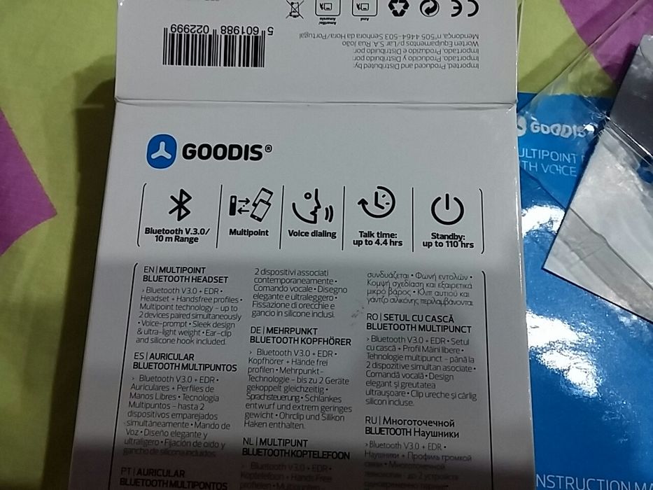 Auricular Bluetooth Headset Goodis