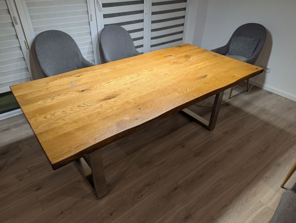 Stół dębowy 2m x 1 m