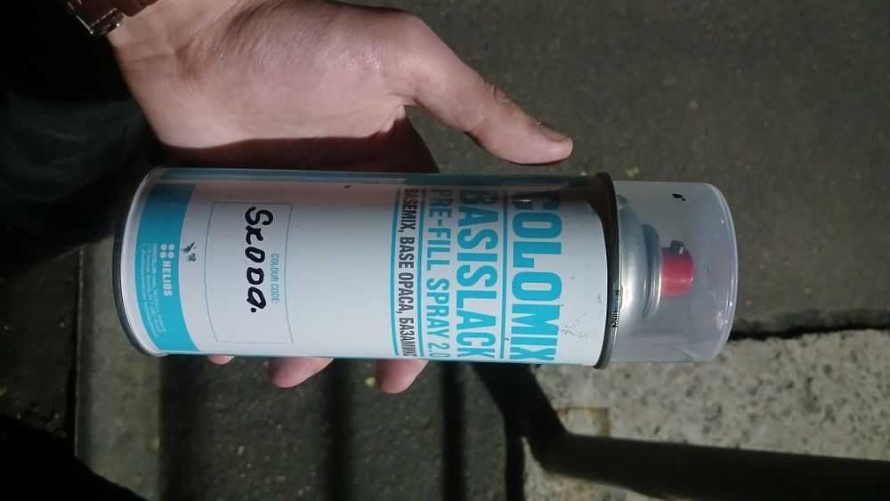 Автофарба,синій колір.