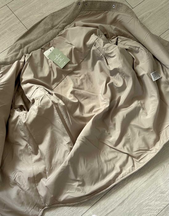 Піджак-сорочка світло-бежевий меланж фірмова стильна h&m жіноча