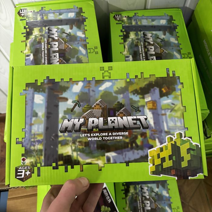 128шт+4 героя Конструктор магнітний Minecraft майнкрафт будинок книжка