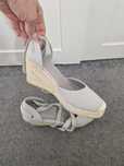 Szare wiązane espadryle r 39