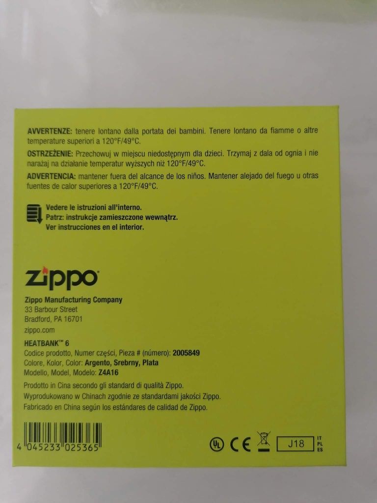 Powerbank ZIPPO 5200 mAh  nowy