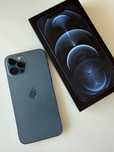 iPhone 12 Pro Max 256 GB Pacific Blue – pudełko + słuchawki + case