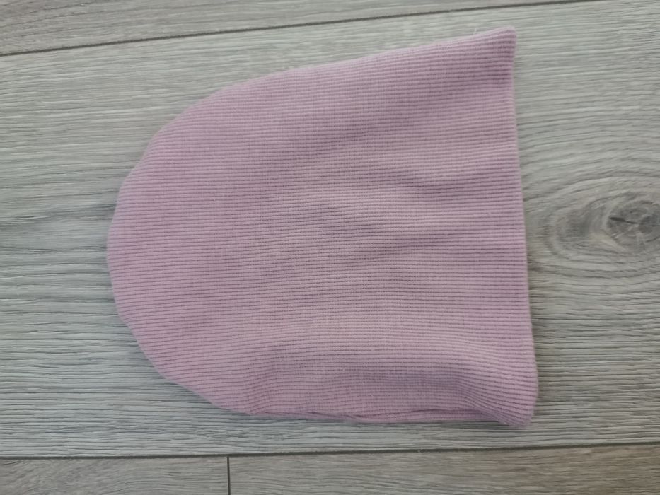 Czapka różowa na obwód głowy 35-41 cm 3-6 miesięcy