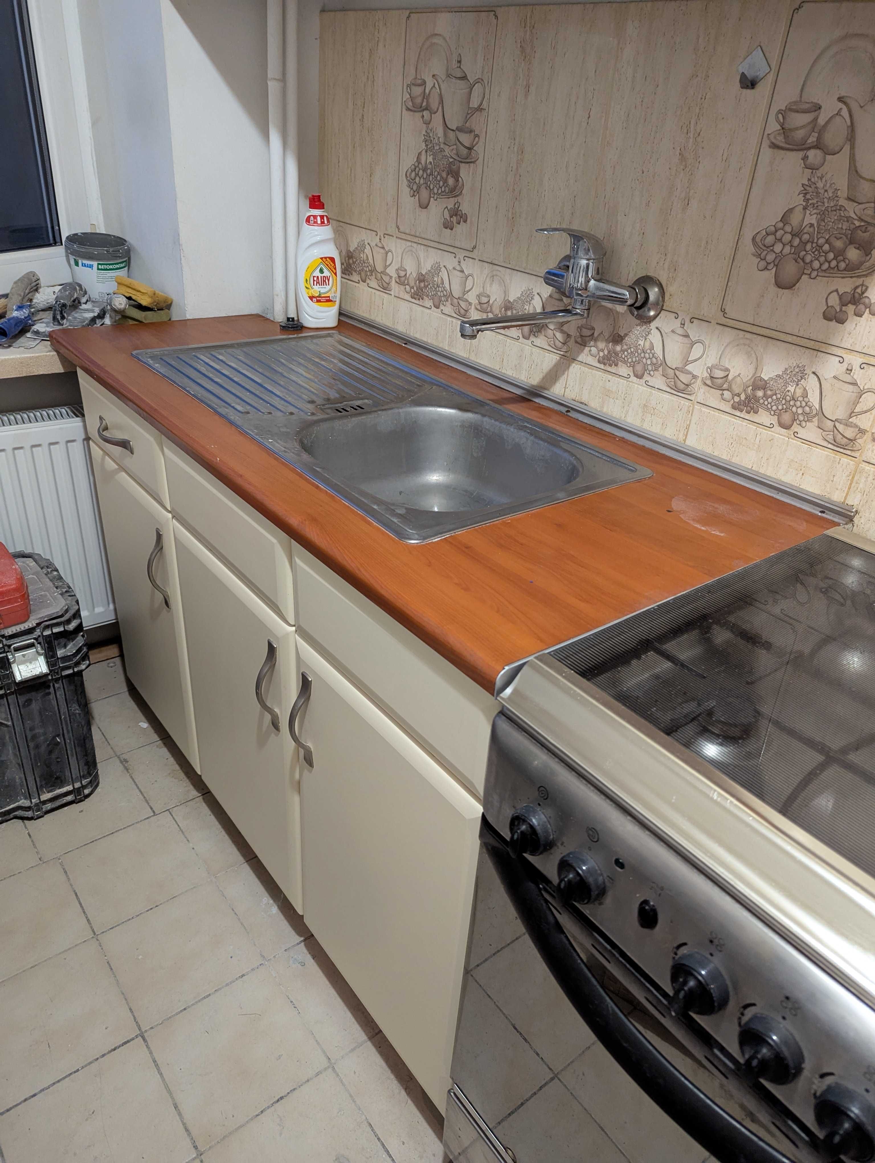 Komplet mebli kuchennych kolor kremowy ecru 2,6m- gotowy do odbioru