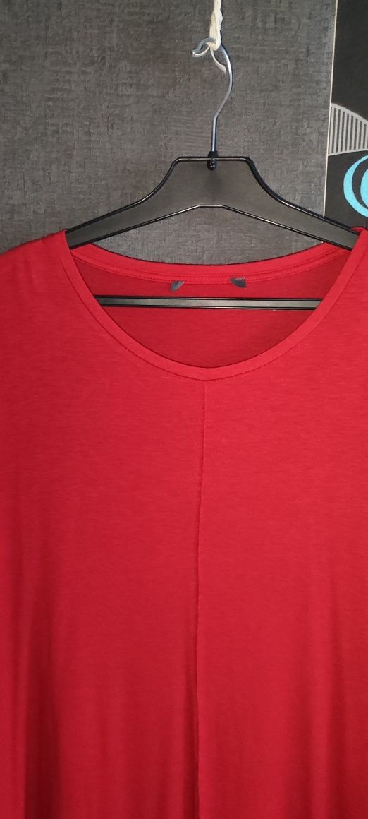 Długa bluzka czerwona , Primark