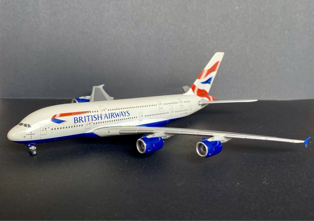Avião Airbus A380-800 British Airways (escala 1:400)