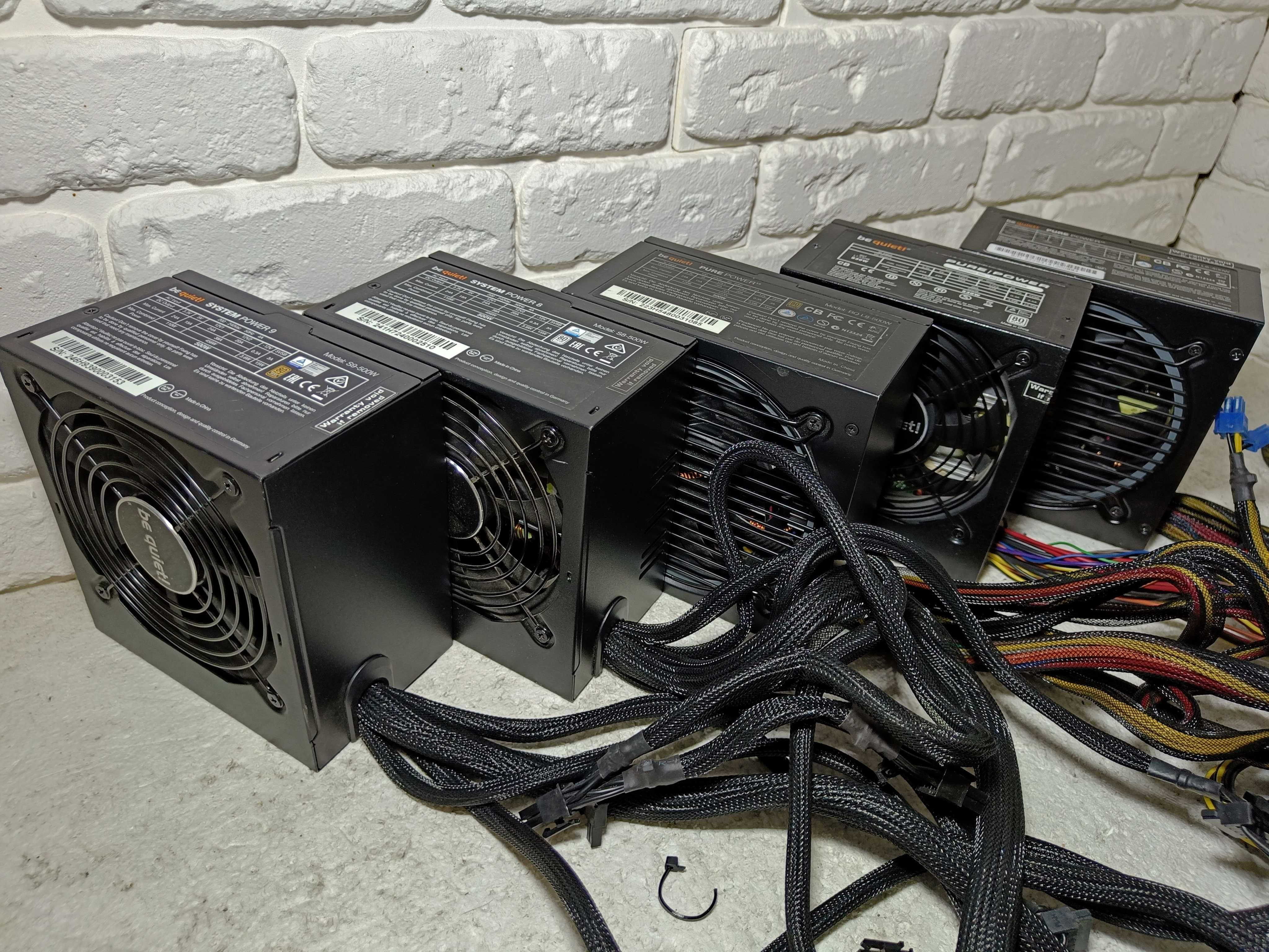 Блок живлення BeQuiet 500W 80 PLUS BRONZE S9 S8 L8 L7 8+8GPU 4+4 CPU