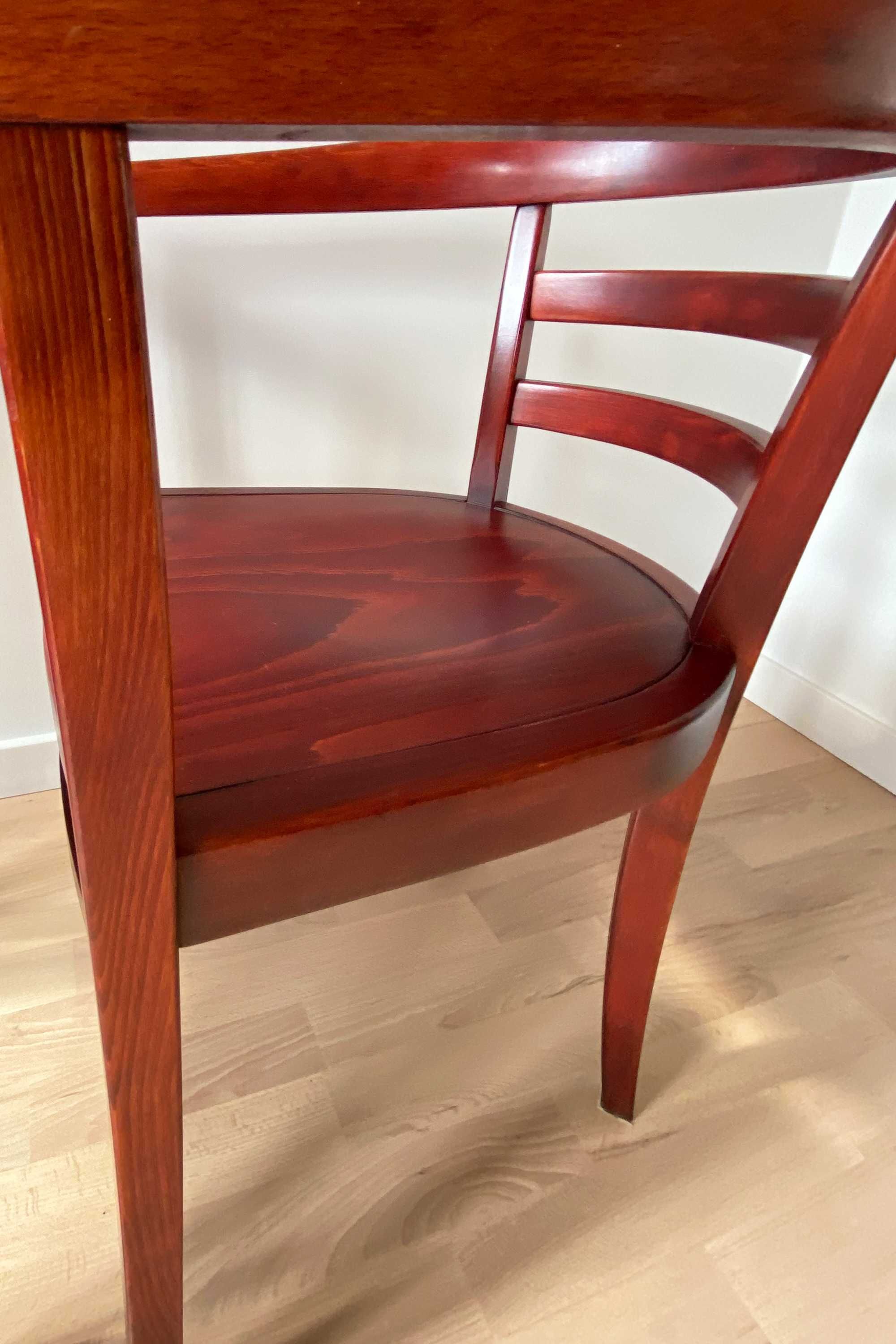 Krzesło Komplet dwóch krzeseł foteli drewno mid century modern