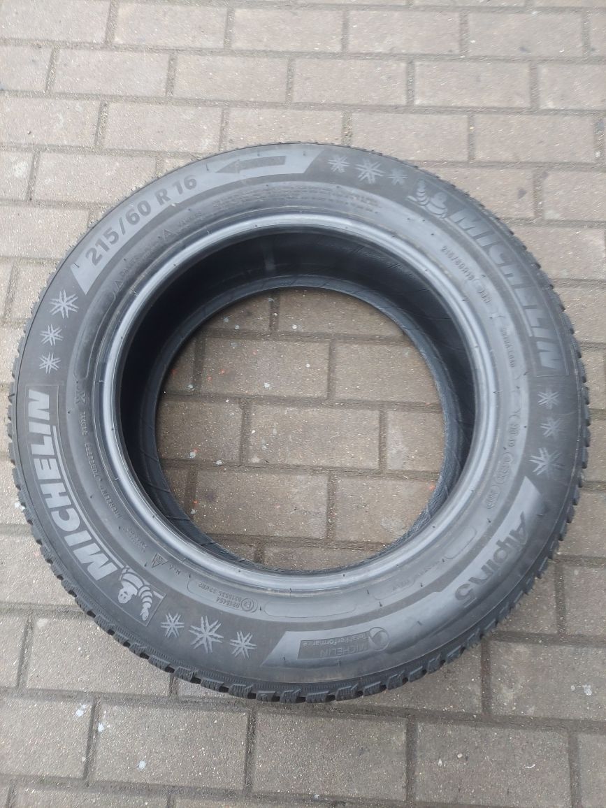 1x opona pojedyncza 215 60 R16 99H Michelin Alpin 5 ok.7.5mm