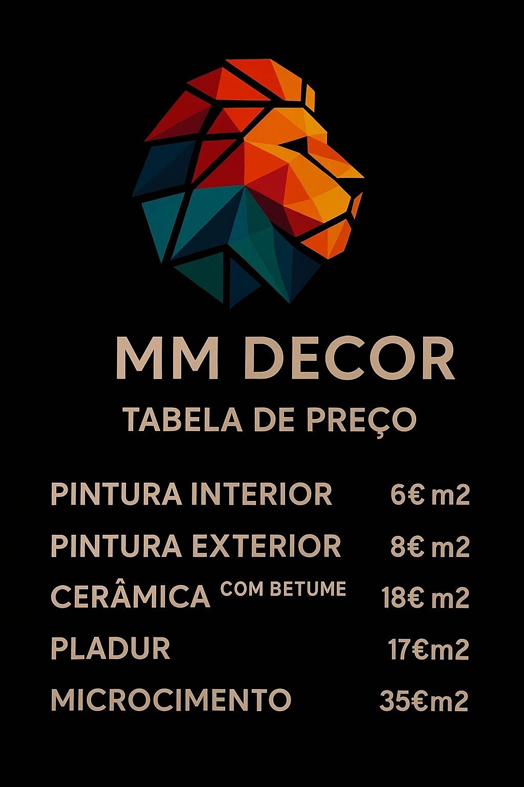 Microcimento/pintura e remodelações