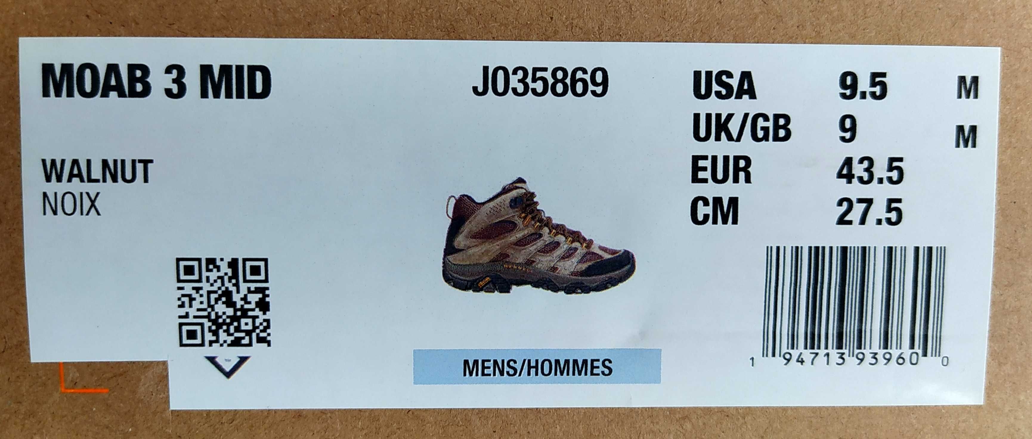 Merrell® Moab 3 Mid original J035869 Walnut