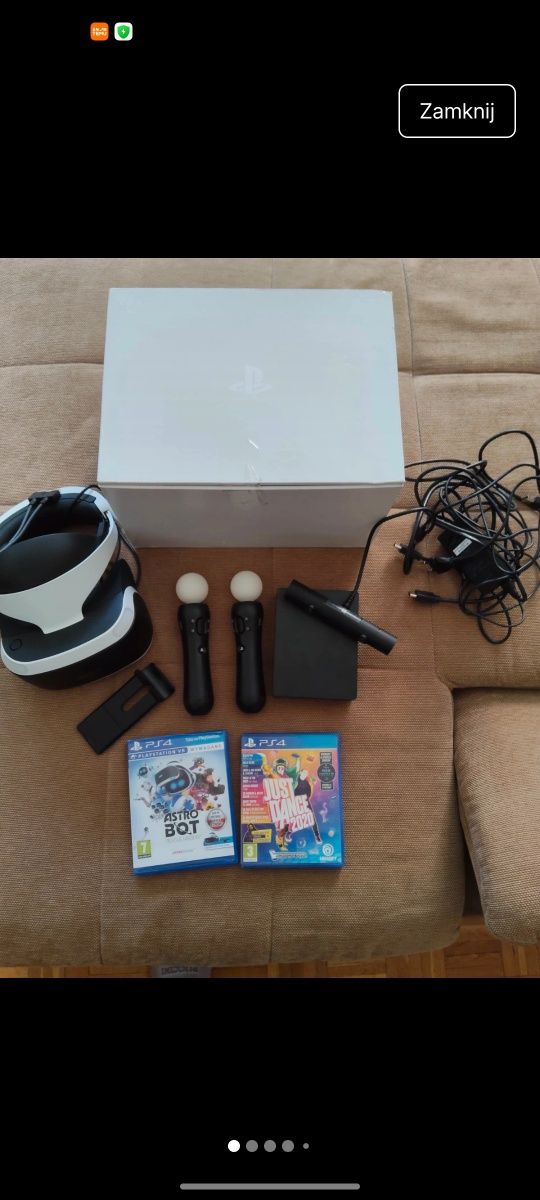 Zestaw PS4 VR +gry