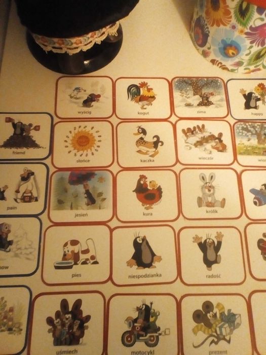 Krecik karty edukacyjne do nauki angielskiego