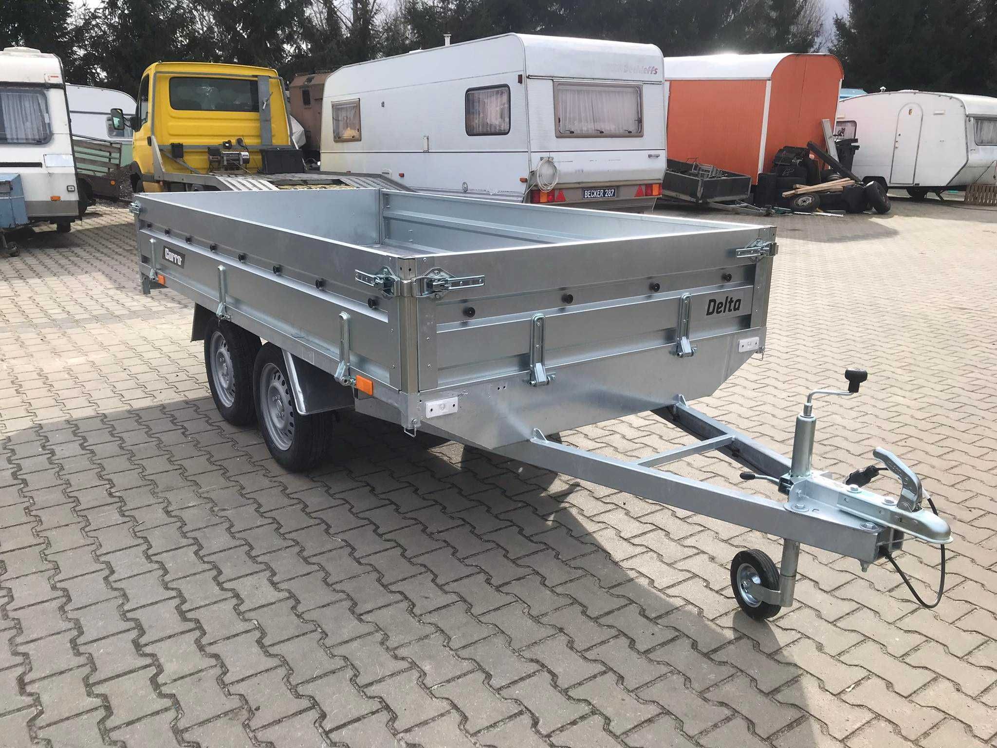 Carro Delta 300x150 Dmc 750 kg Wszystkie burty uchylne