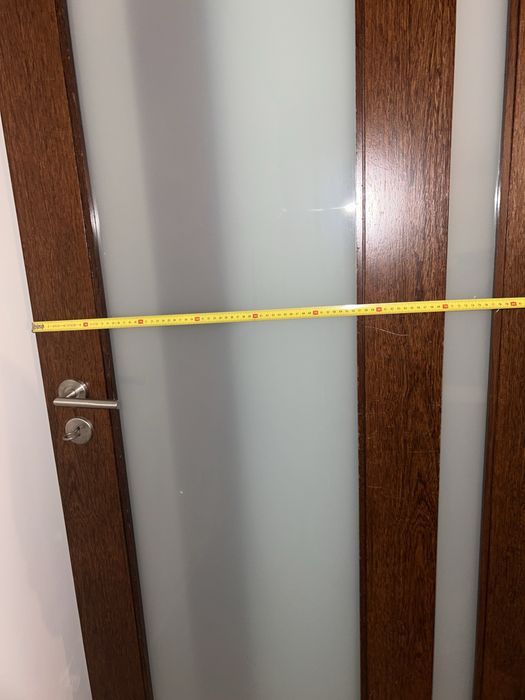 2 Portas interiores madeira com vidro