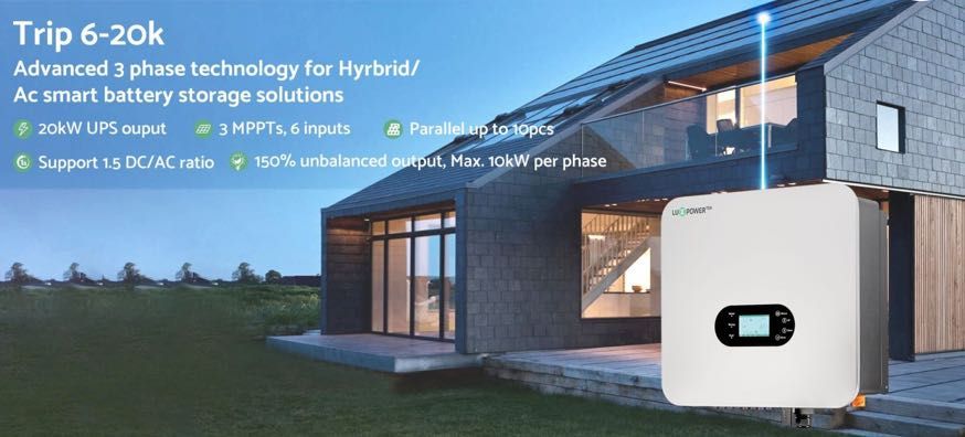 LUXPOWER falownik hybrydowy TriP 15K 3fazy HV -  6399 zł+wysyłka 1zł!