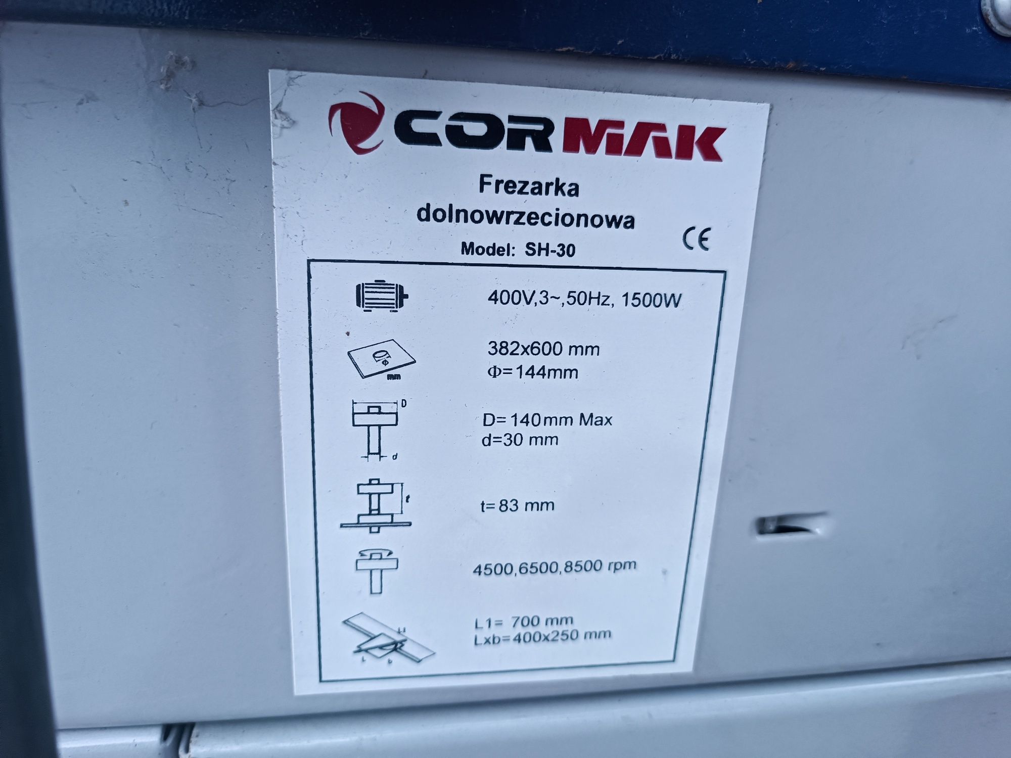 Frezarka sh 30 Cormak