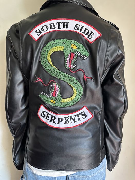 Casaco South Side Serpents em pele sintética,nunca usado